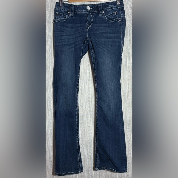 Rock Revival Denim - Rock Revival Deep Blue Flare Jeans